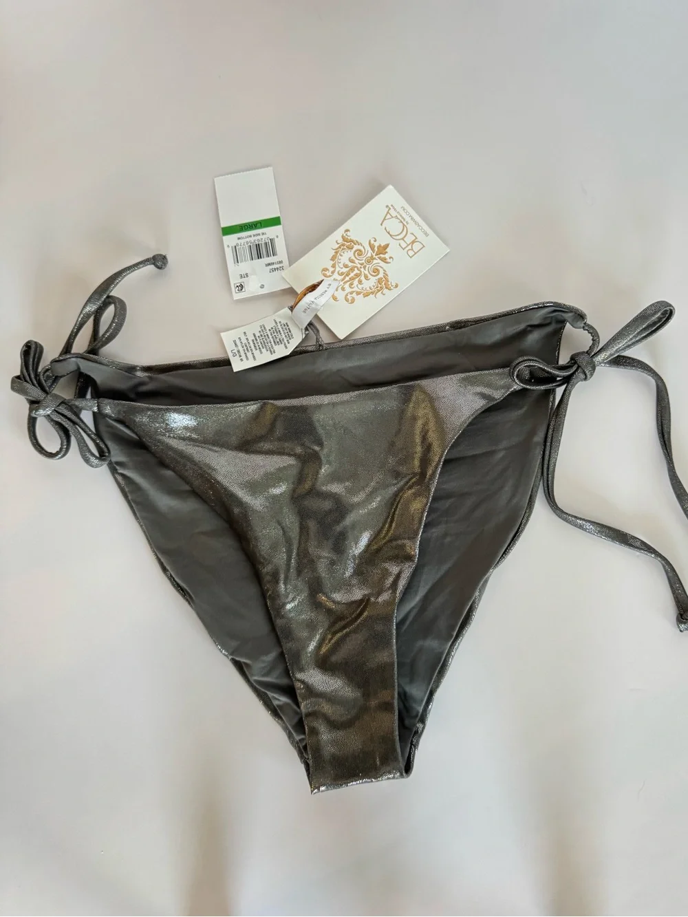 Becca Demi Tie Side Hipster Bikini Bottom Large NWT